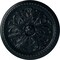 Ekena Millwork Swindon Ceiling Medallion (Fits Canopies up to 2 7/8"), Hnd-Painted Night Shade, 16 7/8"OD x 1 1/2"P CM16SWNSF - alternate 1